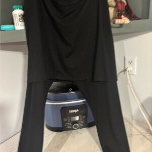 Chic Black Women's Jumpsuit (skirt and legging)